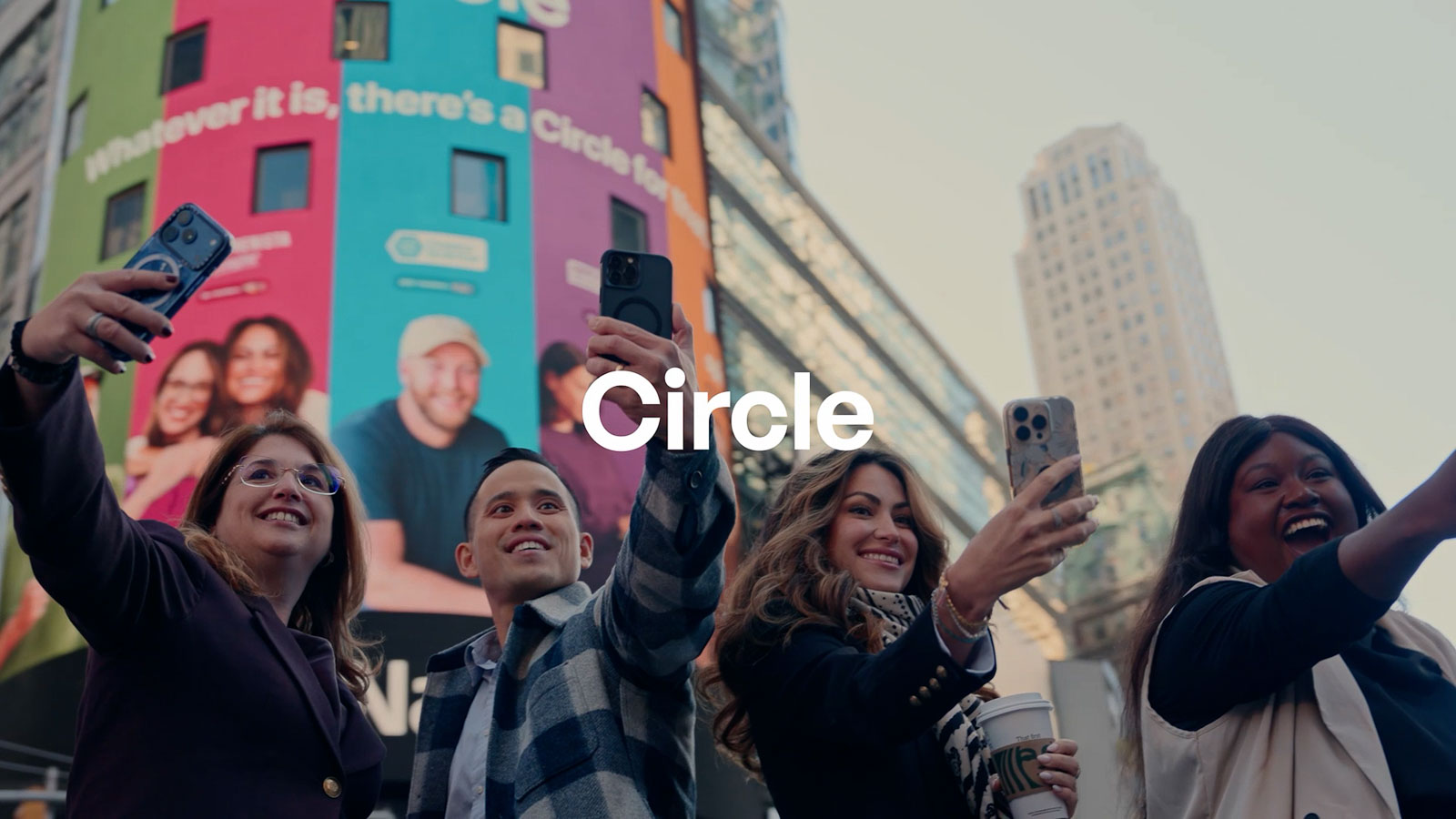 Still frame from Circle Times Square Campaign