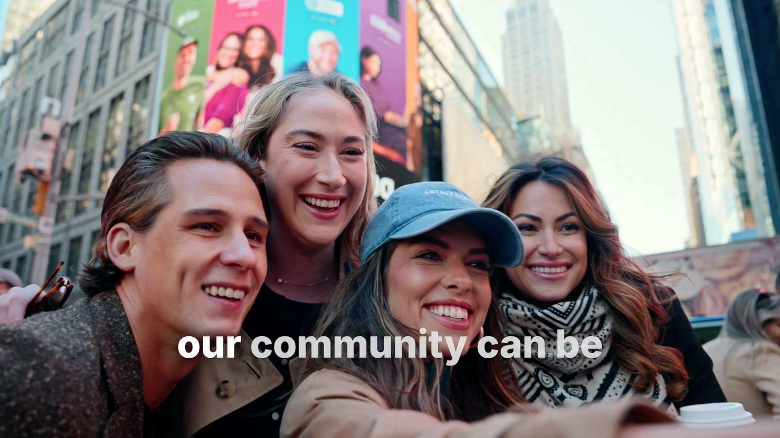 Still frame from Circle Times Square Campaign