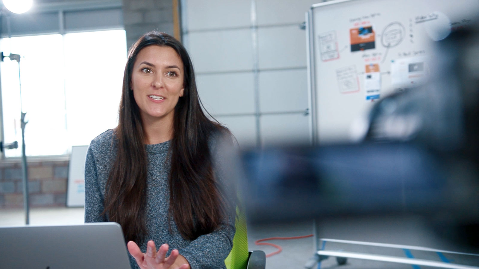 Still frame from SamCart Course Hype Trailer