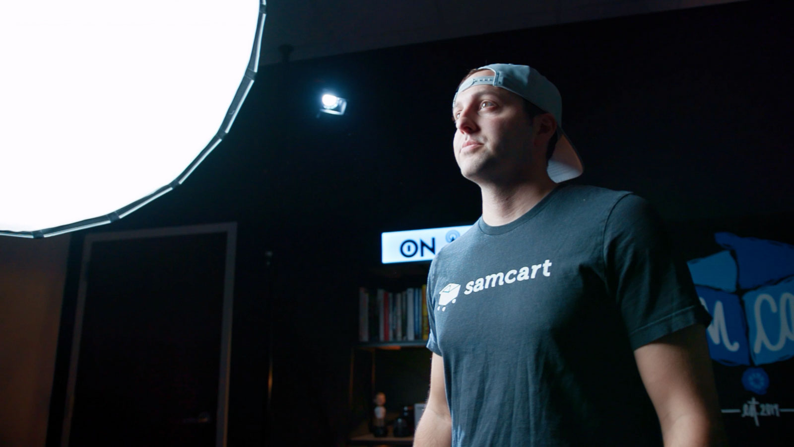 Still frame from SamCart Course Hype Trailer